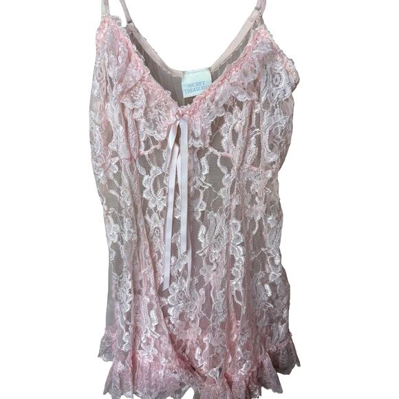 Secret Treasures Lingerie Pink Lace - Picture 3 of 8